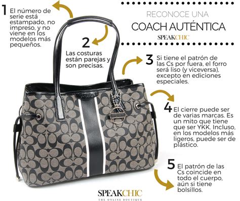 como identificar un bolso coach original